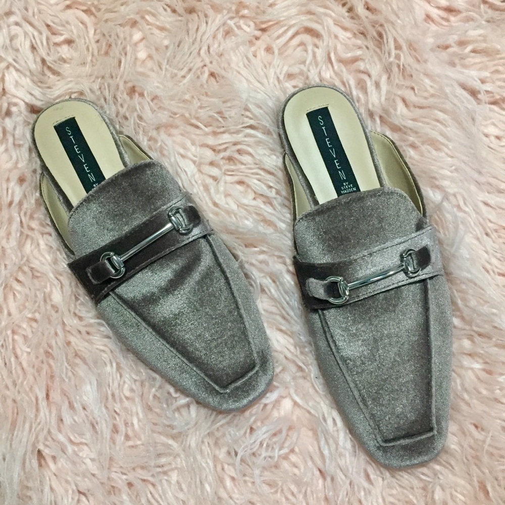 Steven Steve Madden Velvet Mules